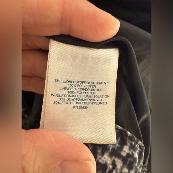 Lands End Down Filled Puffer Jacket Coat Womens SZ XL Full Zip Outerwear Warm - Picture 4 of 8